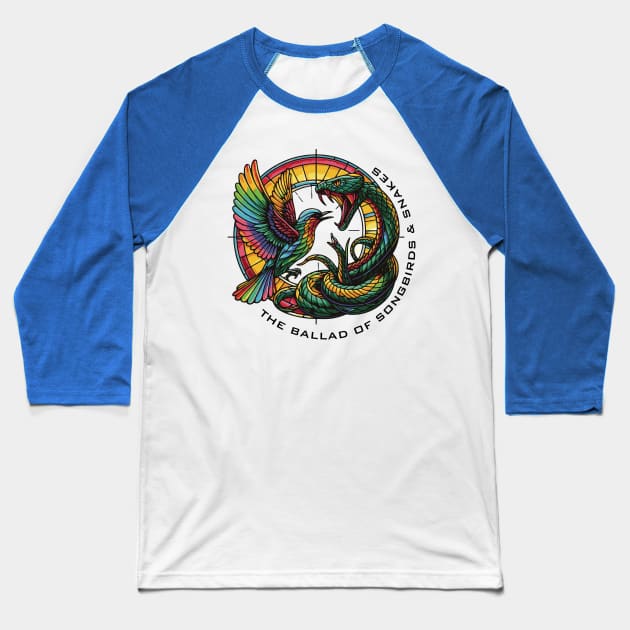 the ballad of songbirds and snakes v3 Baseball T-Shirt by whatyouareisbeautiful